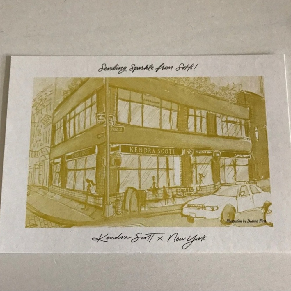 Kendra Scott Soho NYC post card